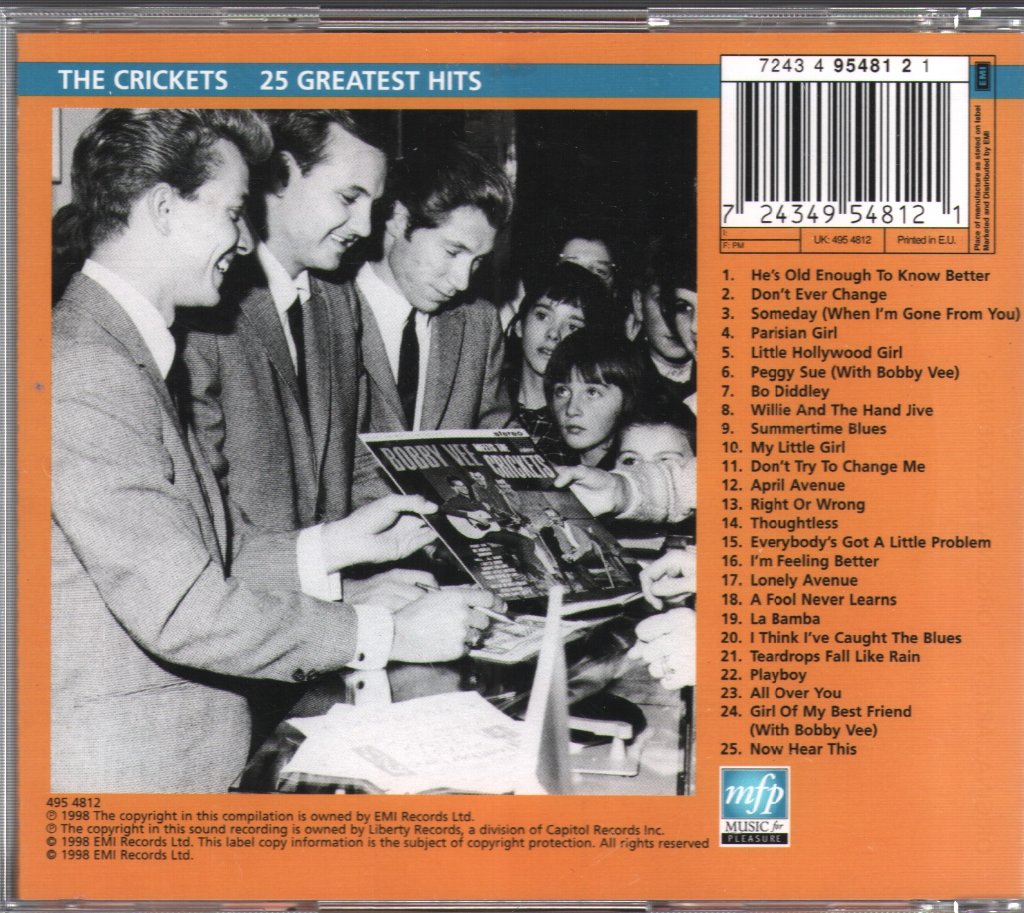 Crickets - 25 Greatest Hits - Cd