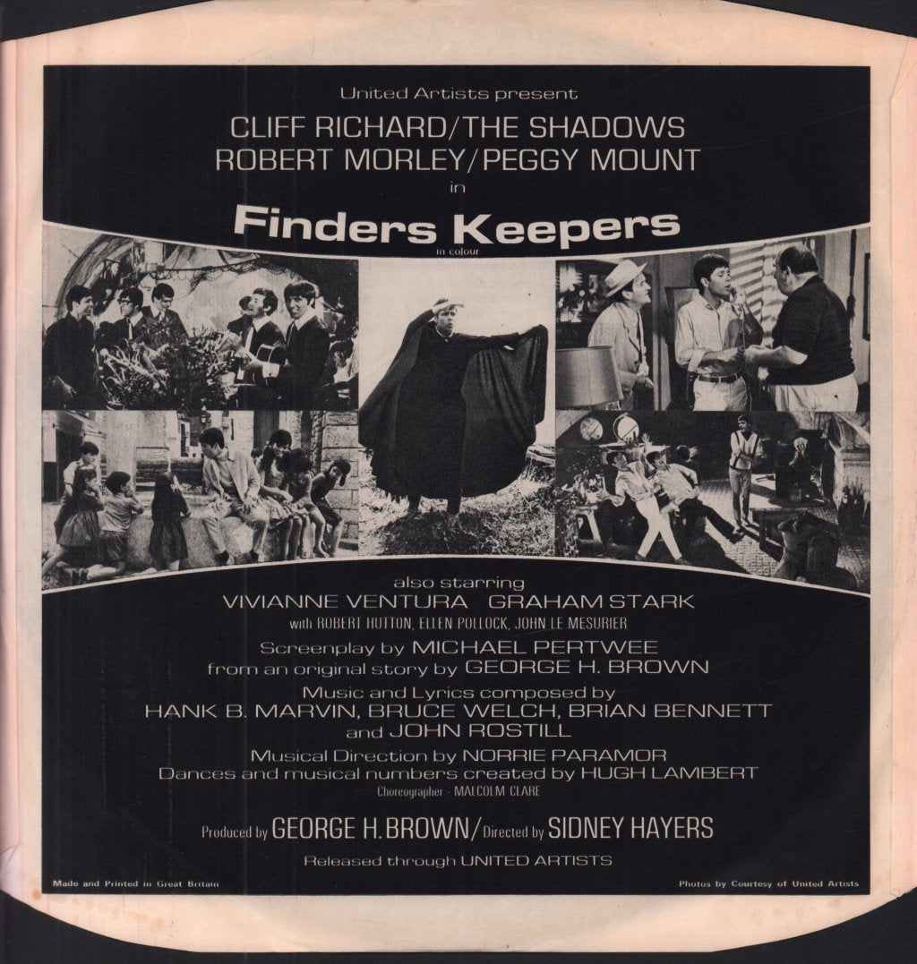 Cliff Richard And The Shadows - Finders Keepers - Lp