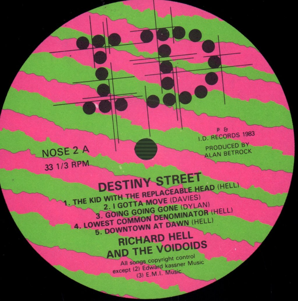 Richard Hell And The Voidoids - Destiny Street - Lp