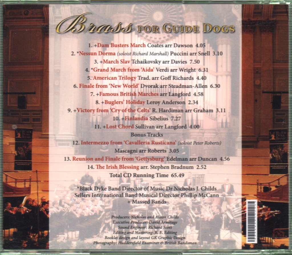 Black Dyke Band And Sellers International Band - Brass For Guide Dogs - Cd