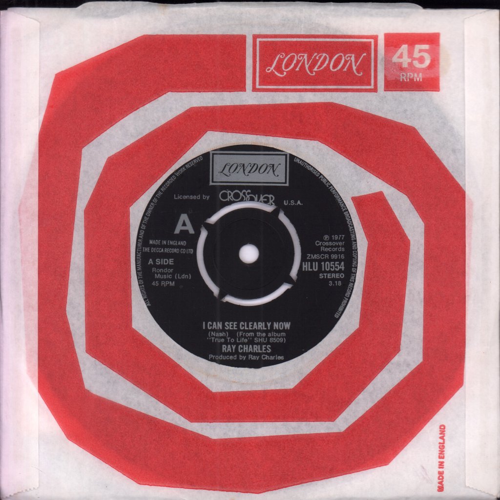 Ray Charles - I Can See Clearly Now - 7 Inch