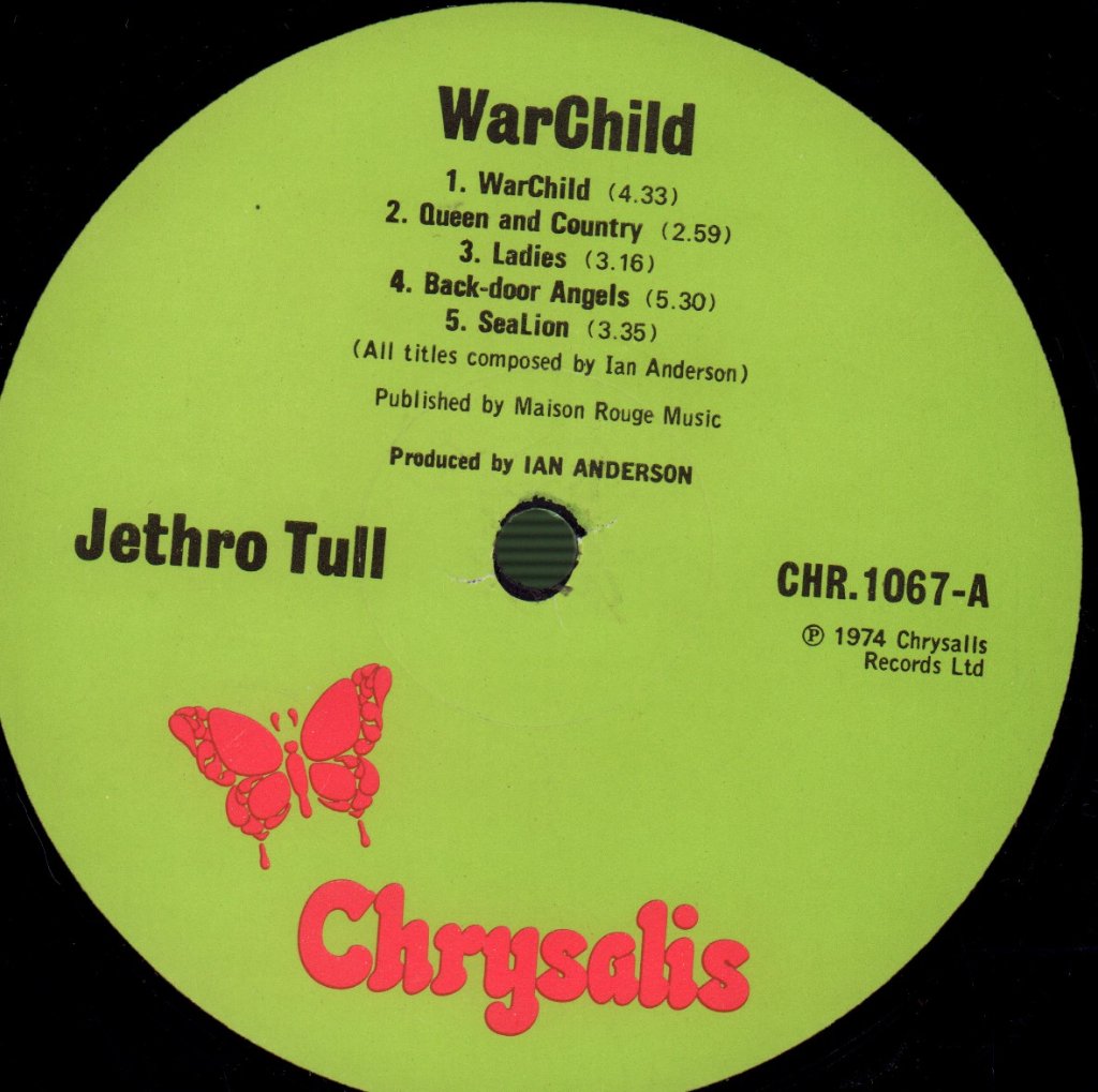 Jethro Tull - War Child - Lp