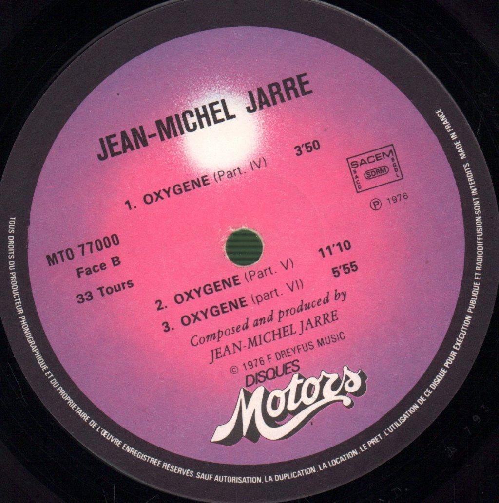 Jean Michel Jarre - Oxygene - Lp