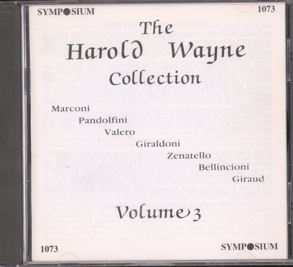 Harold Wayne - Harold Wayne Collection Volume 3 - Cd