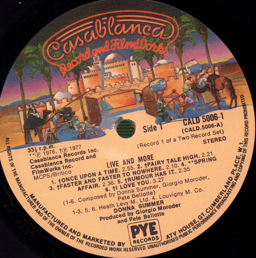 Donna Summer - Live And More - Double Lp