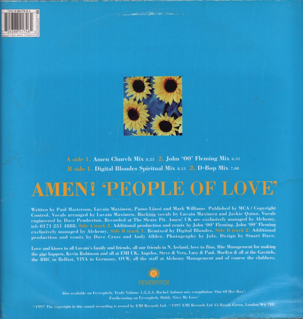 Amen! Uk - People Of Love - 12 Inch