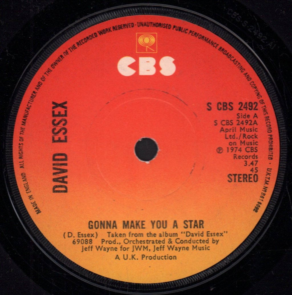 David Essex - Gonna Make You A Star - 7 Inch