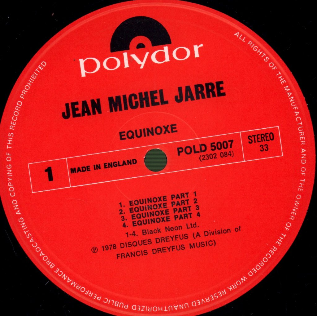 Jean Michel Jarre - Equinoxe - Lp