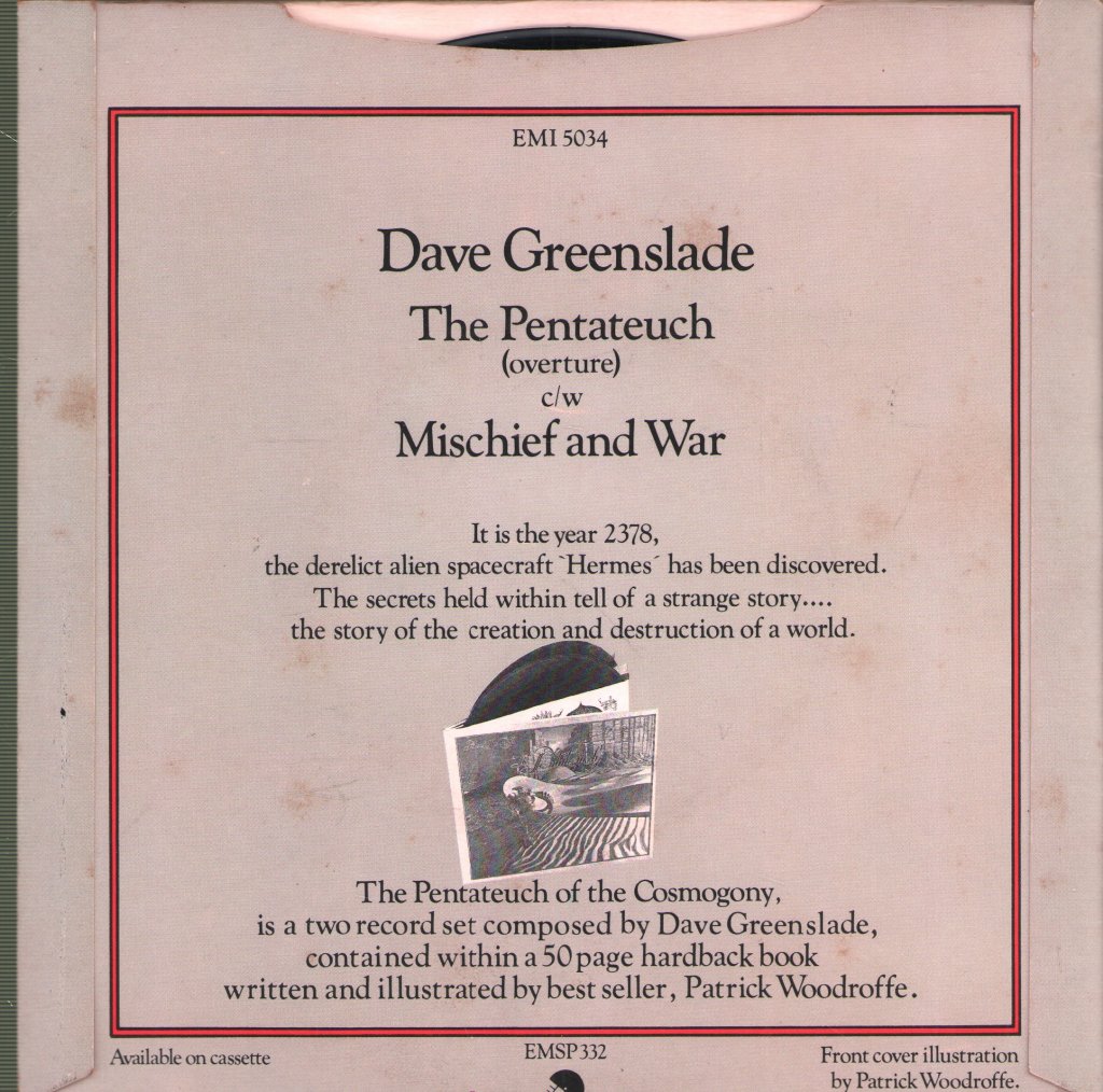 Dave Greenslade - Pentateuch - 7 Inch