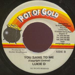 Lukie D - You Sang To Me - 7 Inch