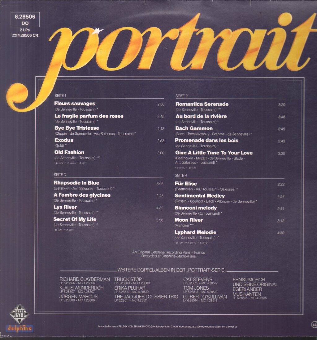 Richard Clayderman - Portrait - Double Lp