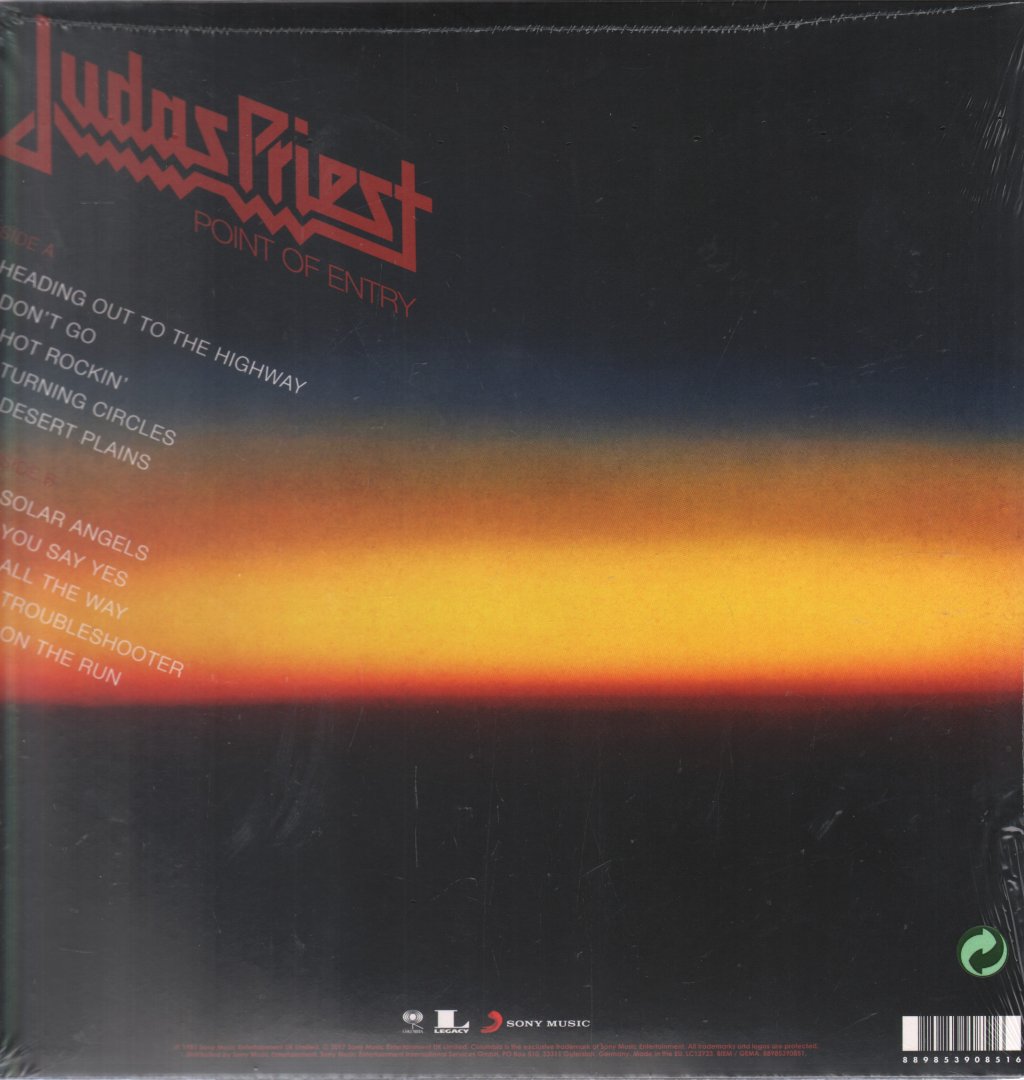 Judas Priest - Point Of Entry - Lp