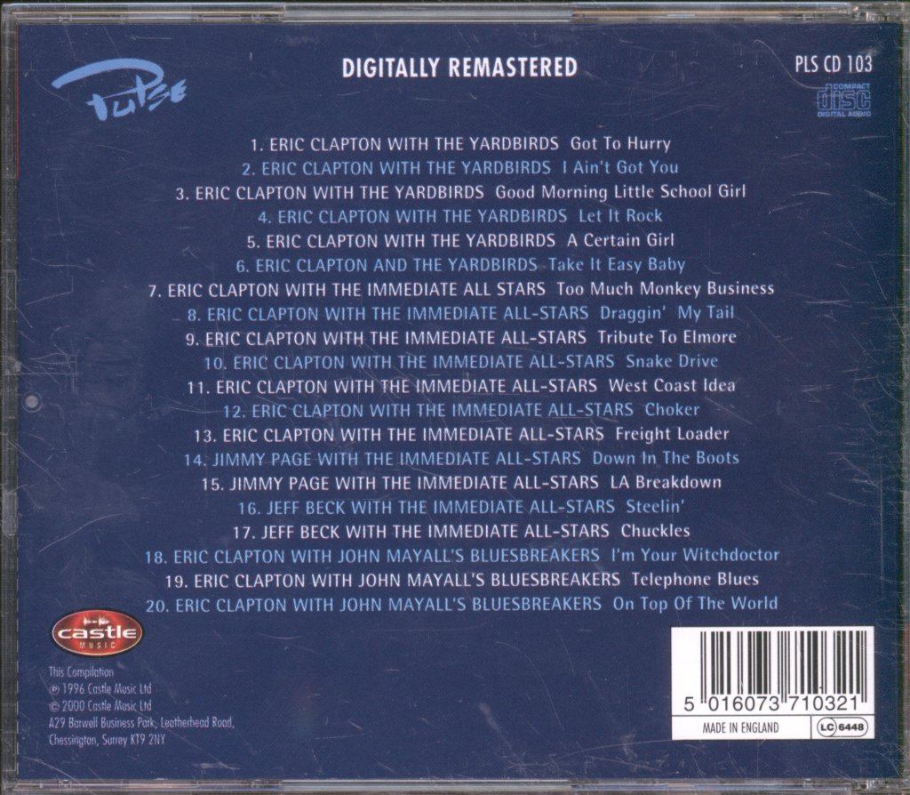 Eric Clapton And Friends - Strictly The Blues - Cd