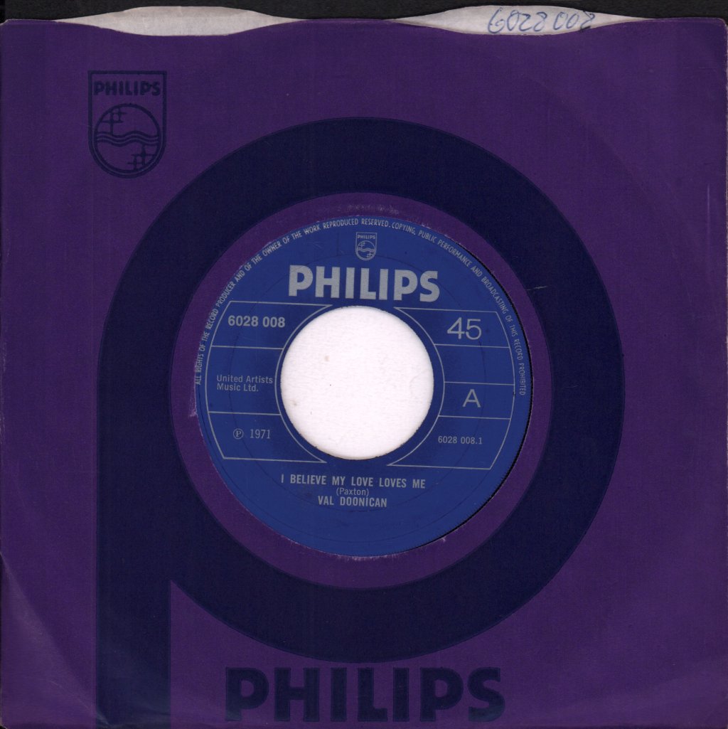 Val Doonican - I Believe My Love Loves Me - 7 Inch