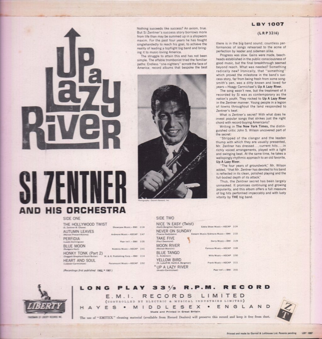Si Zentner And His Orchestra - Up A Lazy River - Lp