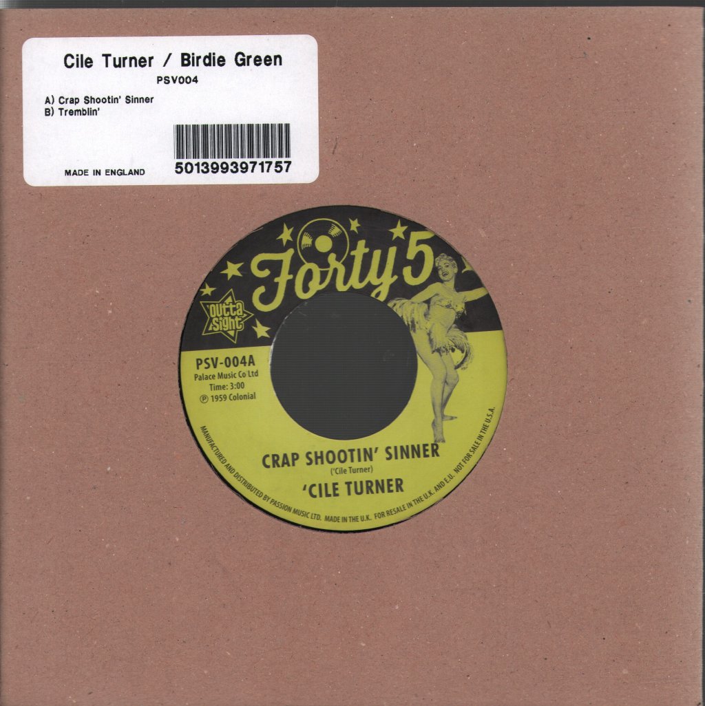 Cile Turner - Crap Shootin' Sinner - 7 Inch