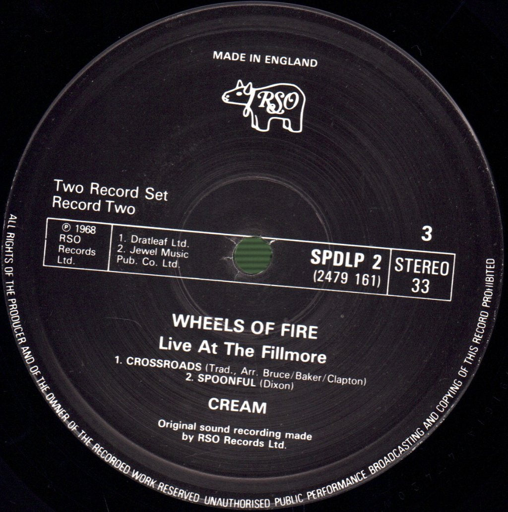 Cream - Wheels Of Fire - Double Lp