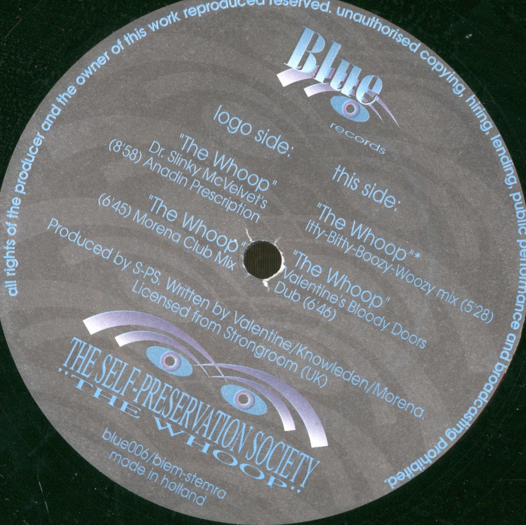 Self Preservation Society - Whoop - 12 Inch