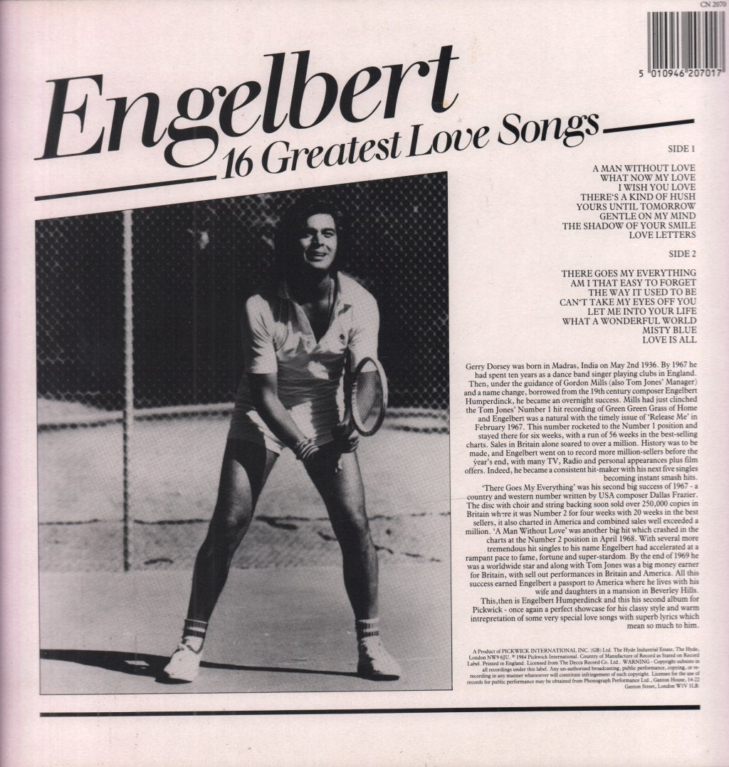 Engelbert Humperdinck - 16 Greatest Love Songs - Lp