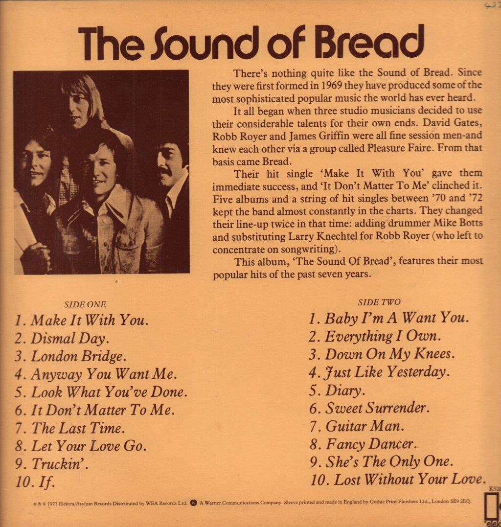 Bread - Sound Of Bread - Lp