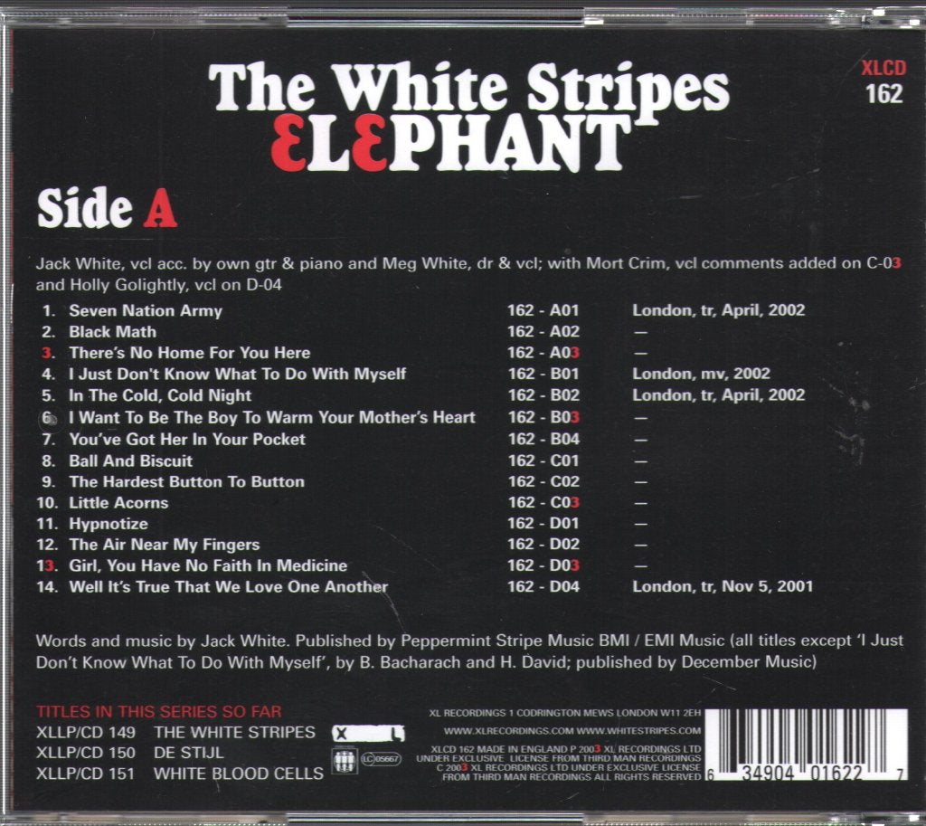 White Stripes - Elephant - Cd