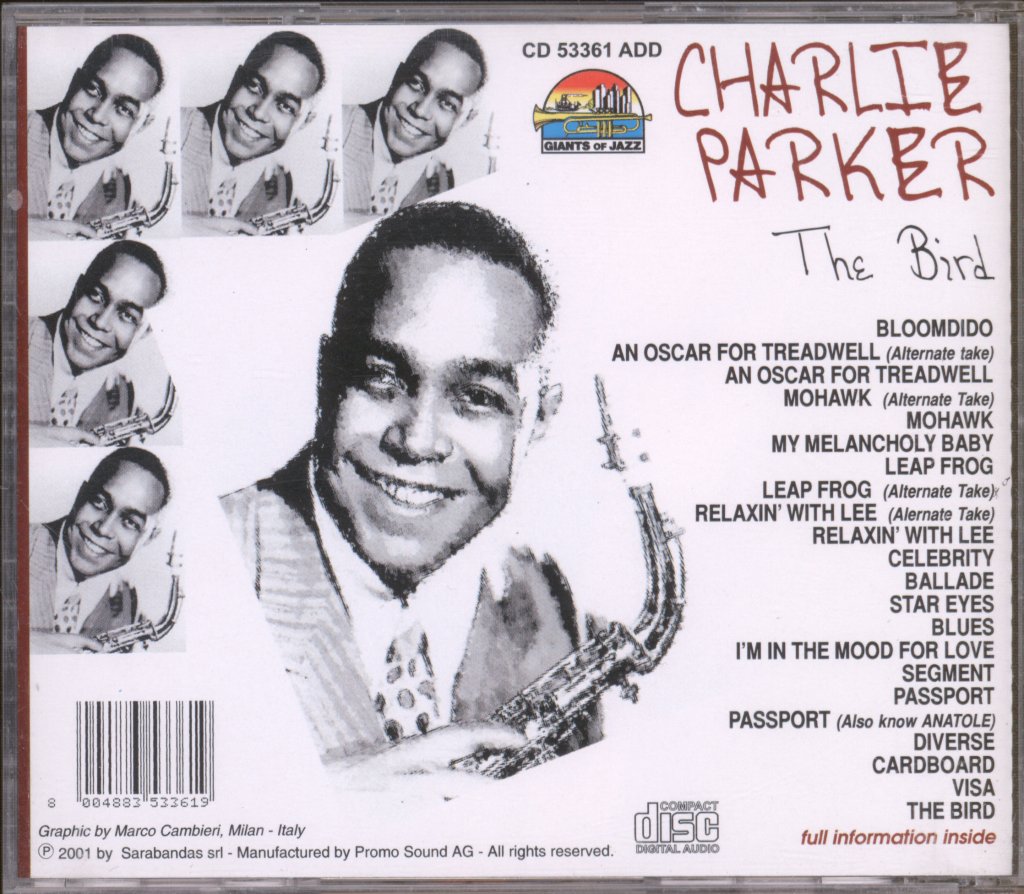 Charlie Parker - Bird - Cd