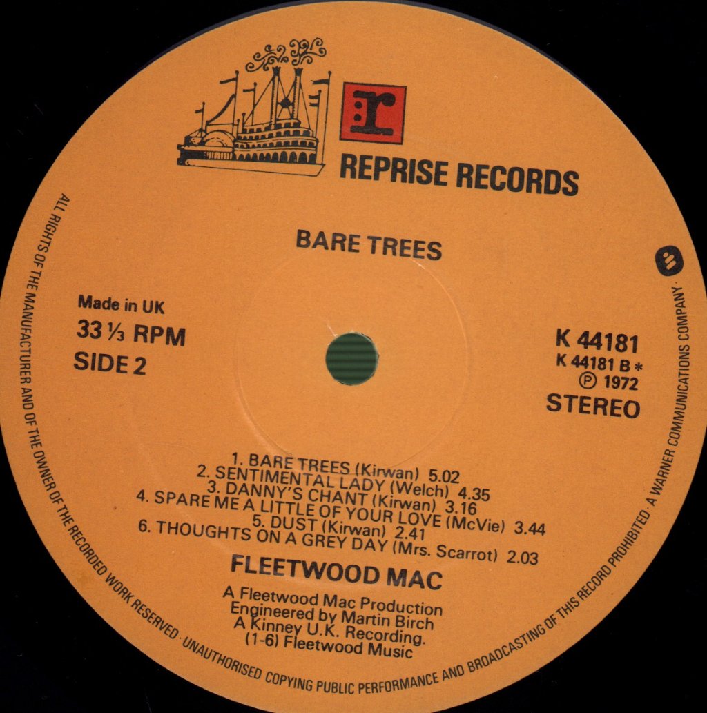Fleetwood Mac - Bare Trees - Lp