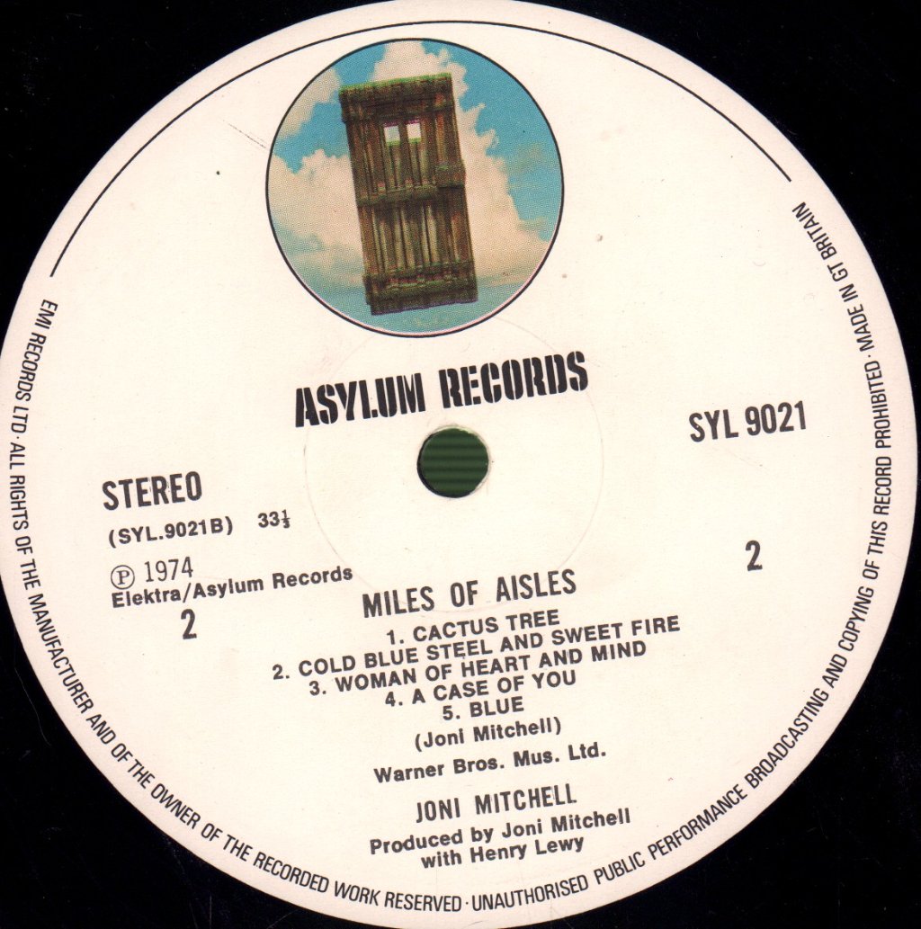Joni Mitchell - Miles Of Aisles - Double Lp