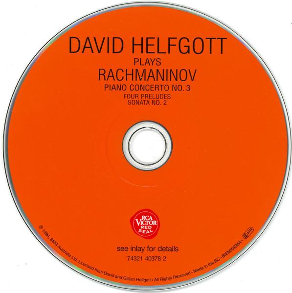 David Helfgott - David Helfgott Plays Rachmaninov - Piano Concerto No. 3, Four Preludes, Sonata No. 2 - Cd