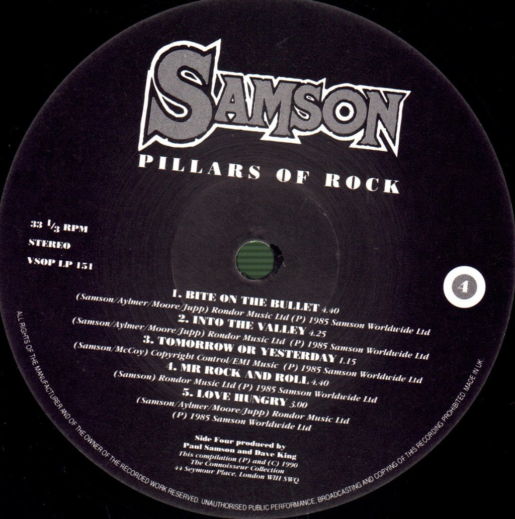 Samson (Nwobhm/Metal Group) - Pillars Of Rock - Double Lp