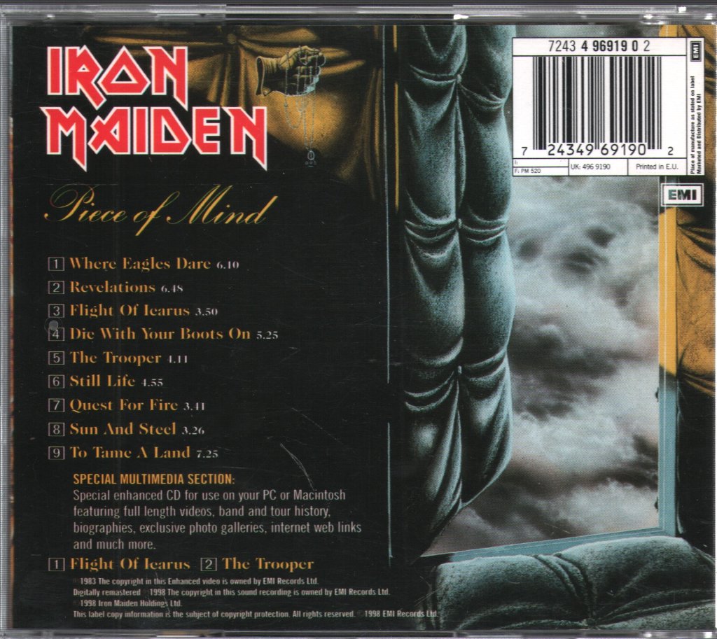 Iron Maiden - Piece Of Mind - Cd