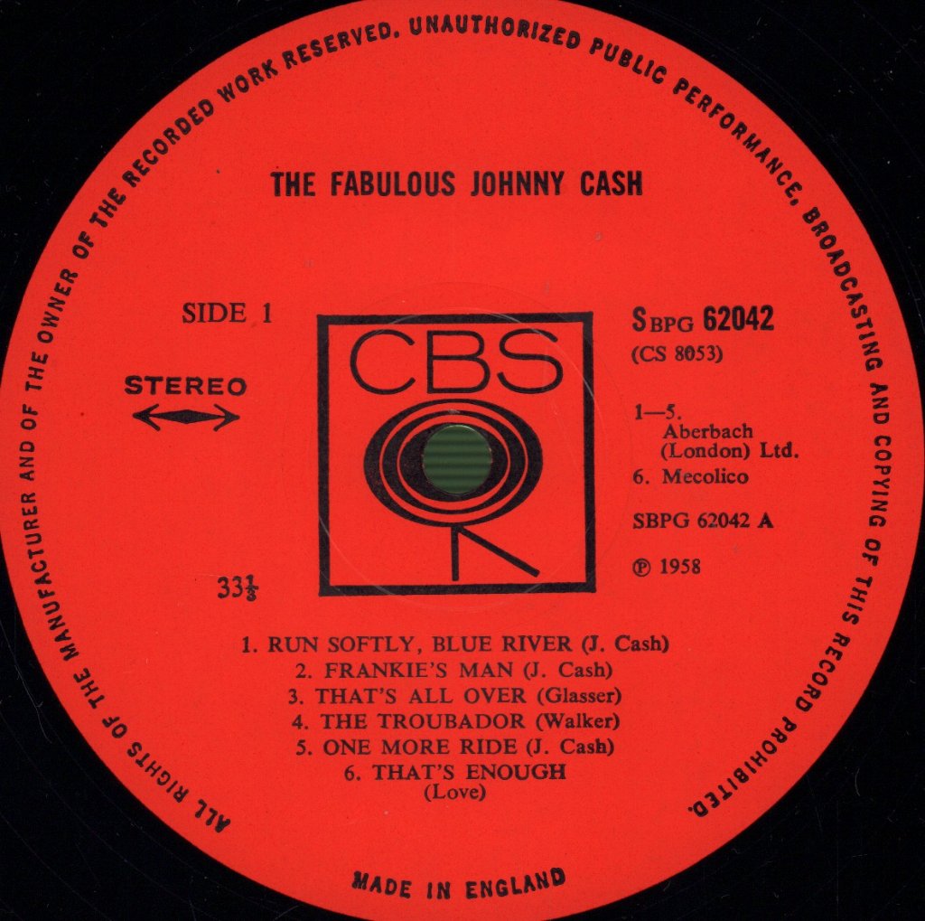 Johnny Cash - Fabulous - Lp