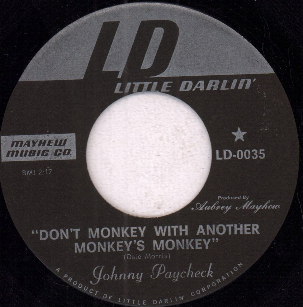 Johnny Paycheck - Don't Monkey With Another Monkey's Monkey - 7 Inch