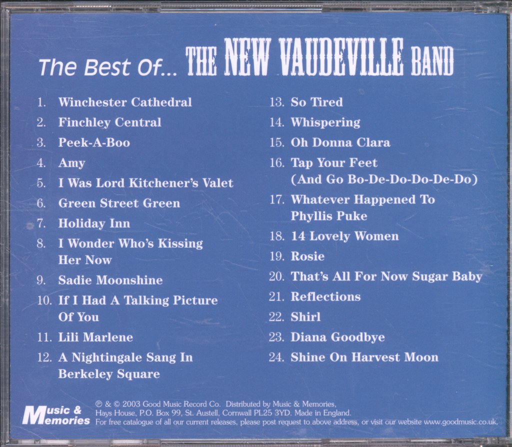 New Vaudeville Band - Best Of...The New Vaudeville Band - Cd