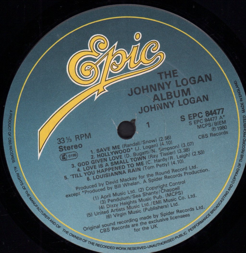 Johnny Logan - Johnny Logan Album - Lp