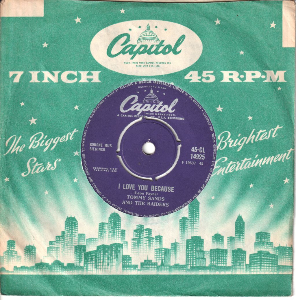 tommy sands and the raiders - Blue Ribbon Baby - 7 Inch