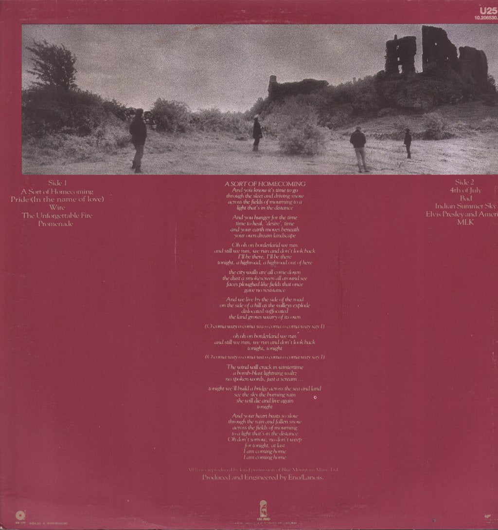 U2 - Unforgettable Fire - Lp