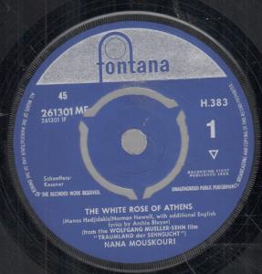 Nana Mouskouri - White Rose Of Athens - 7 Inch