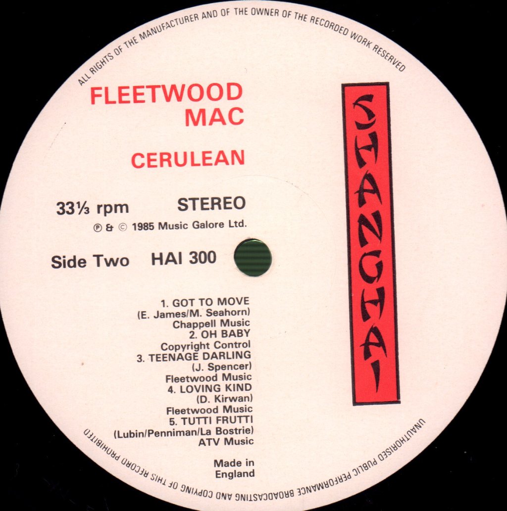 Fleetwood Mac - Cerulean - Double Lp