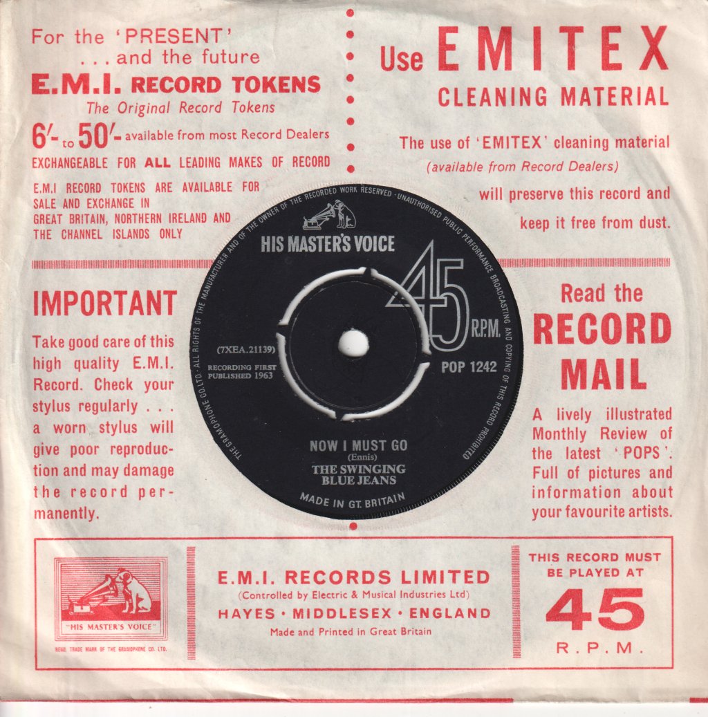 Swinging Blue Jeans - Hippy Hippy Shake - 7 Inch