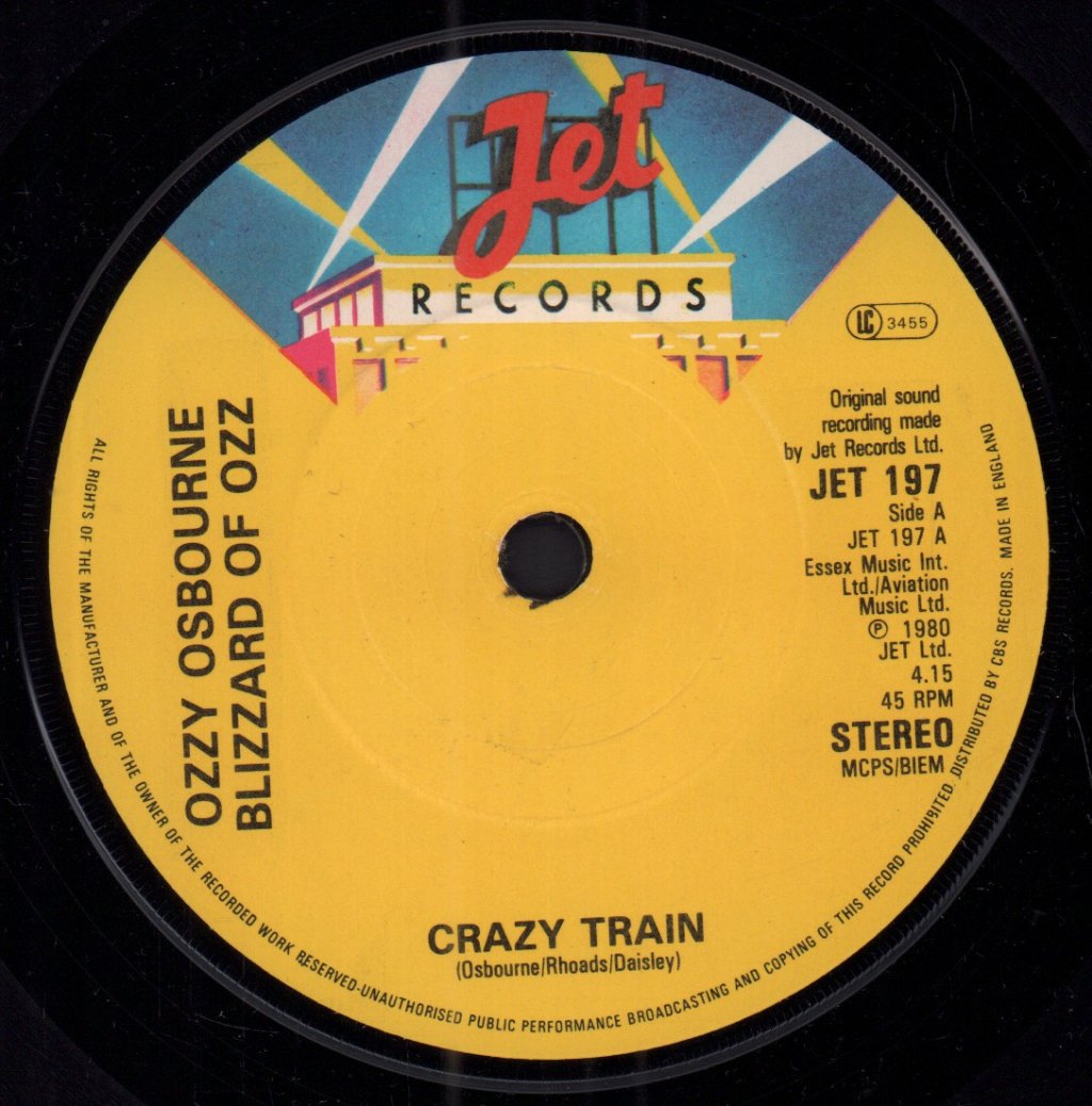 Ozzy Osbourne - Crazy Train - 7 Inch