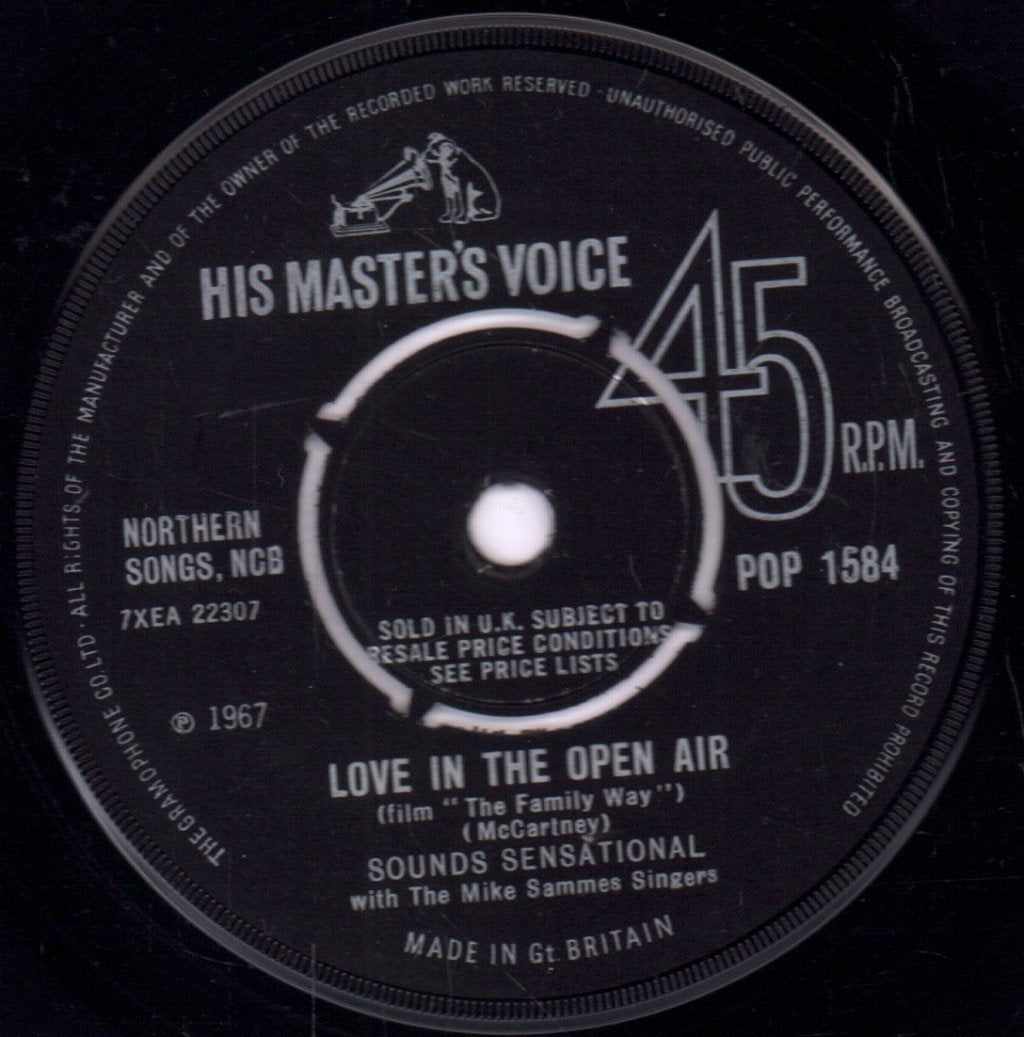 Sounds Sensational - Love In The Open Air / Night Cry - 7 Inch