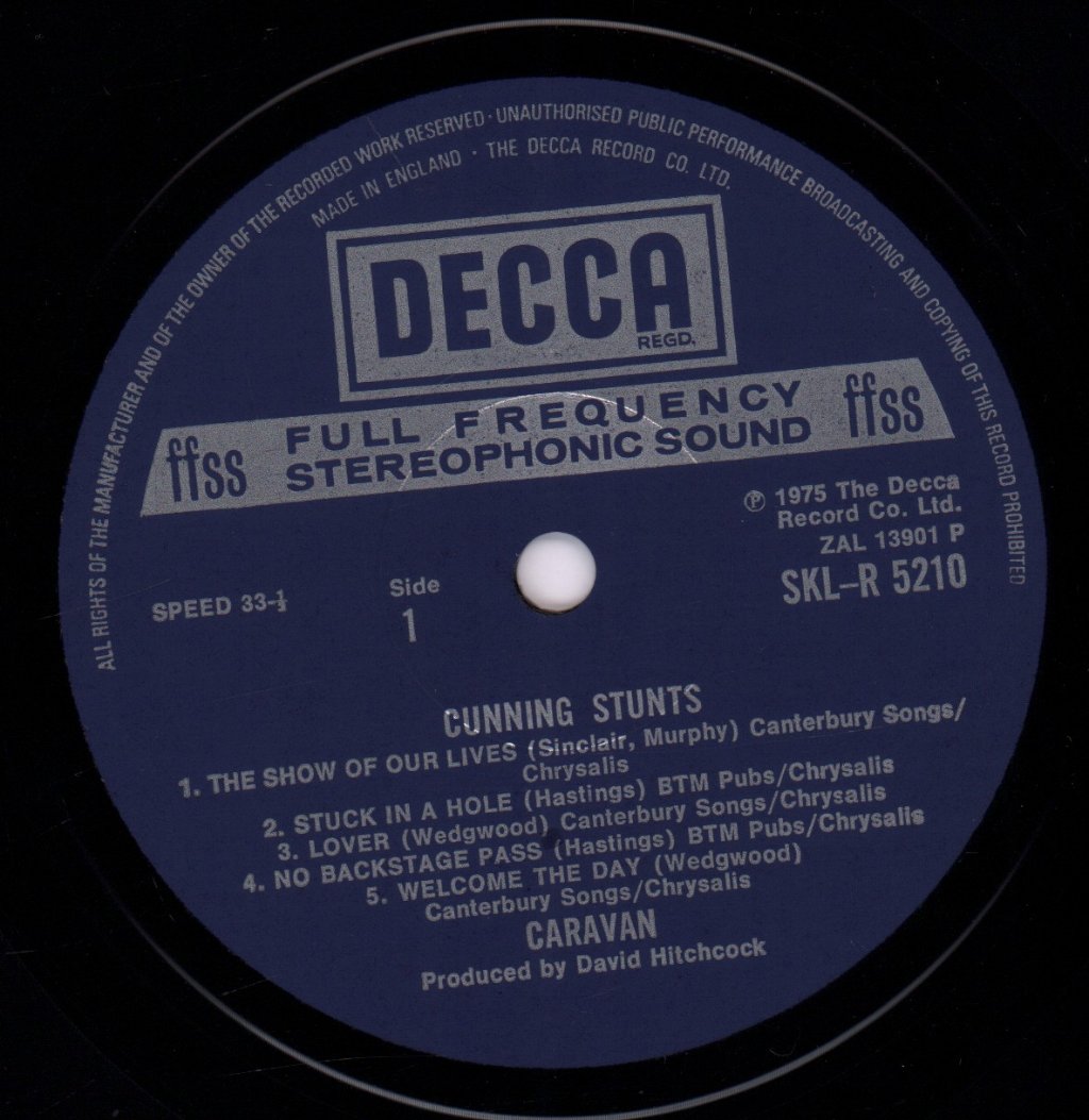 Caravan - Cunning Stunts - Lp