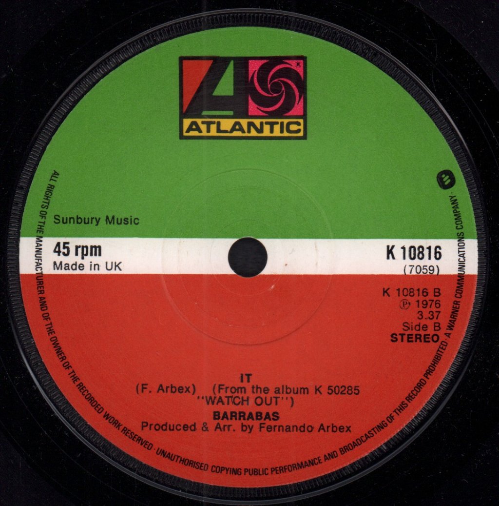 Barrabas - Desperately - 7 Inch