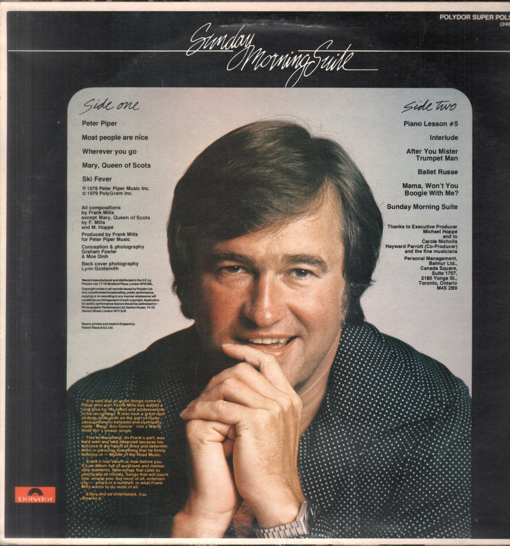 Frank Mills - Sunday Morning Suite - Lp