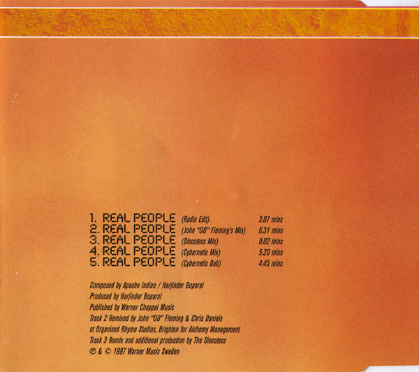 Apache Indian - Real People - Cd