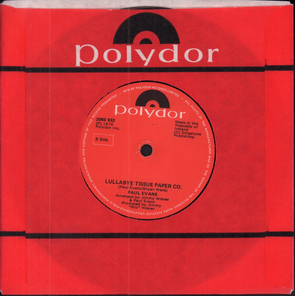 Paul Evans - Hello This Is Joannie - 7 Inch