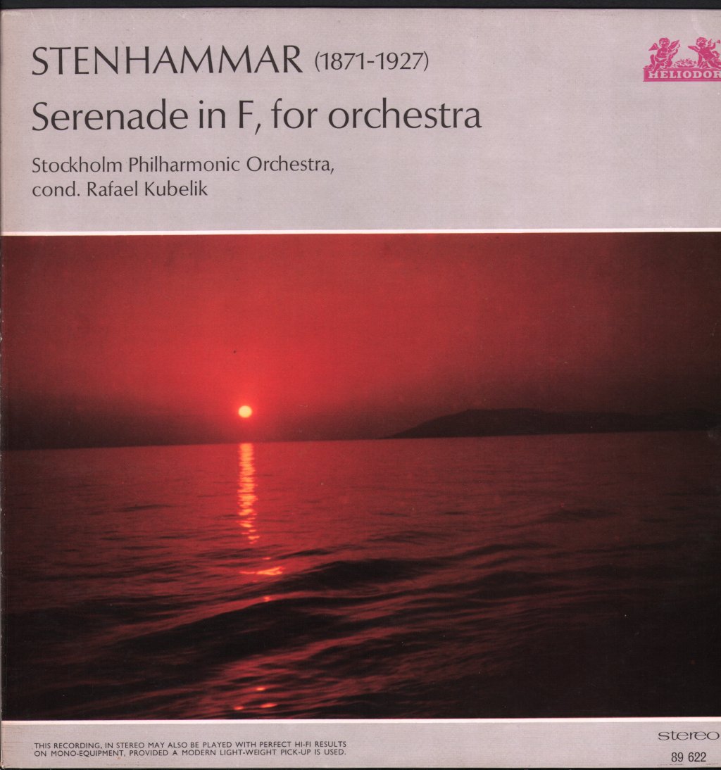 Stockholm Philharmonic Orchestra / Rafael Kubelik - Stenhammar - Serenade In F For Orchestra - Lp