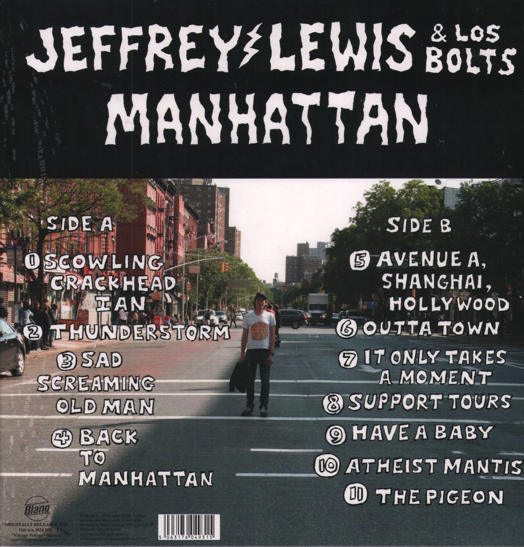 Jeffrey Lewis & Los Bolts - Manhattan - Lp