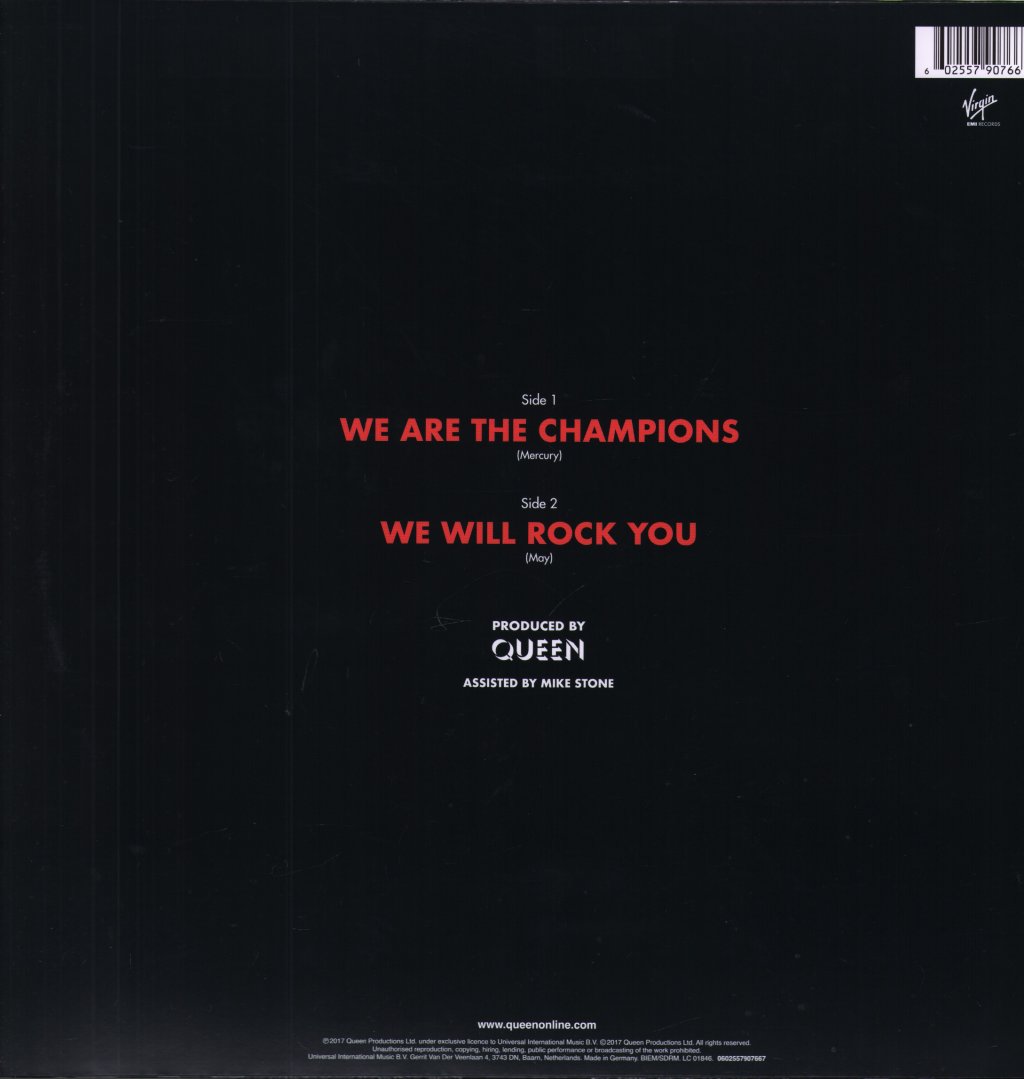 Queen - We Are The Champions / We Will Rock You - 12 Inch